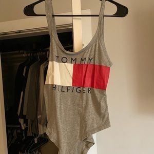 Grey Tommy Bodysuit - Perfect for Summer